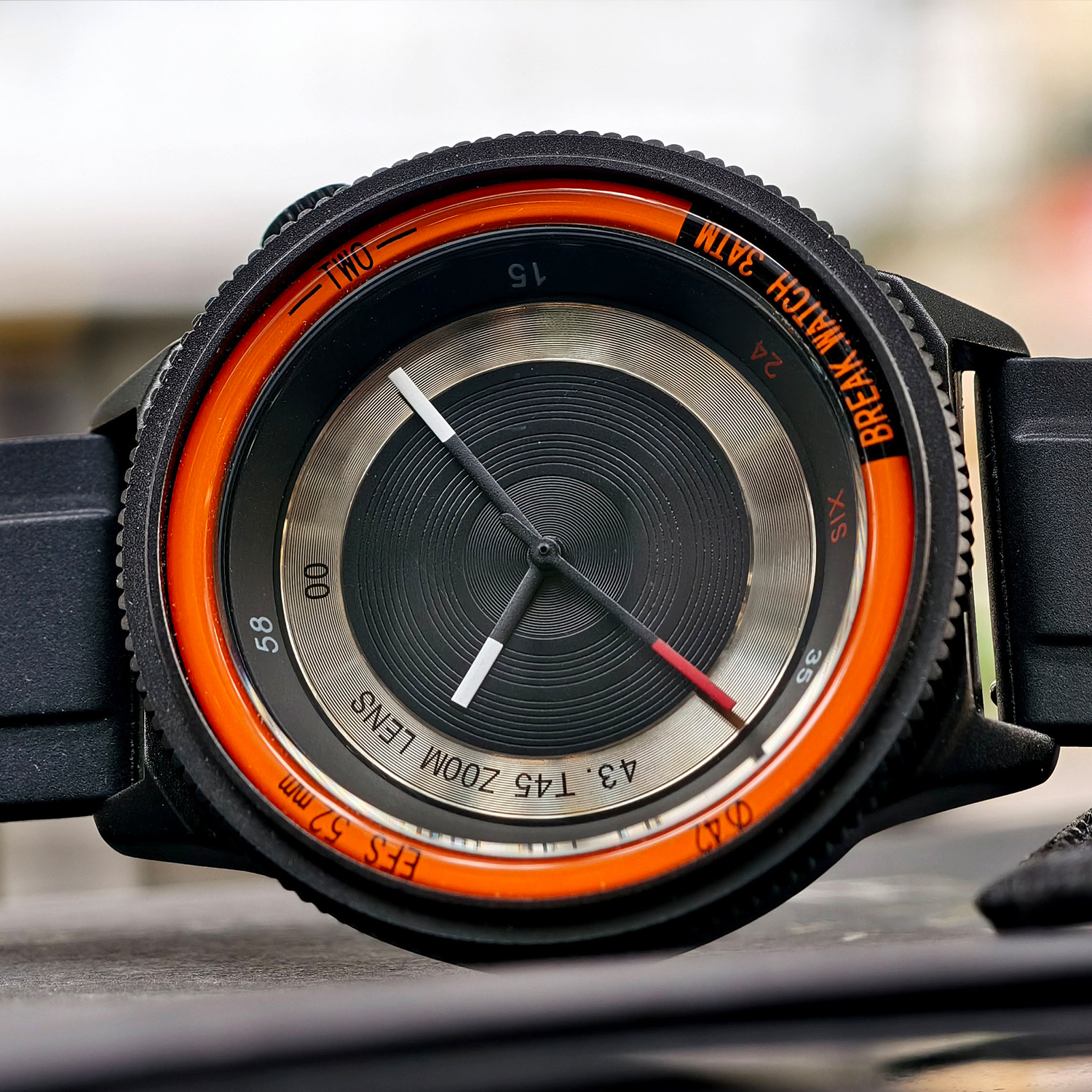Silicone Sport Band - BREAK Black Camera Series Men Women
