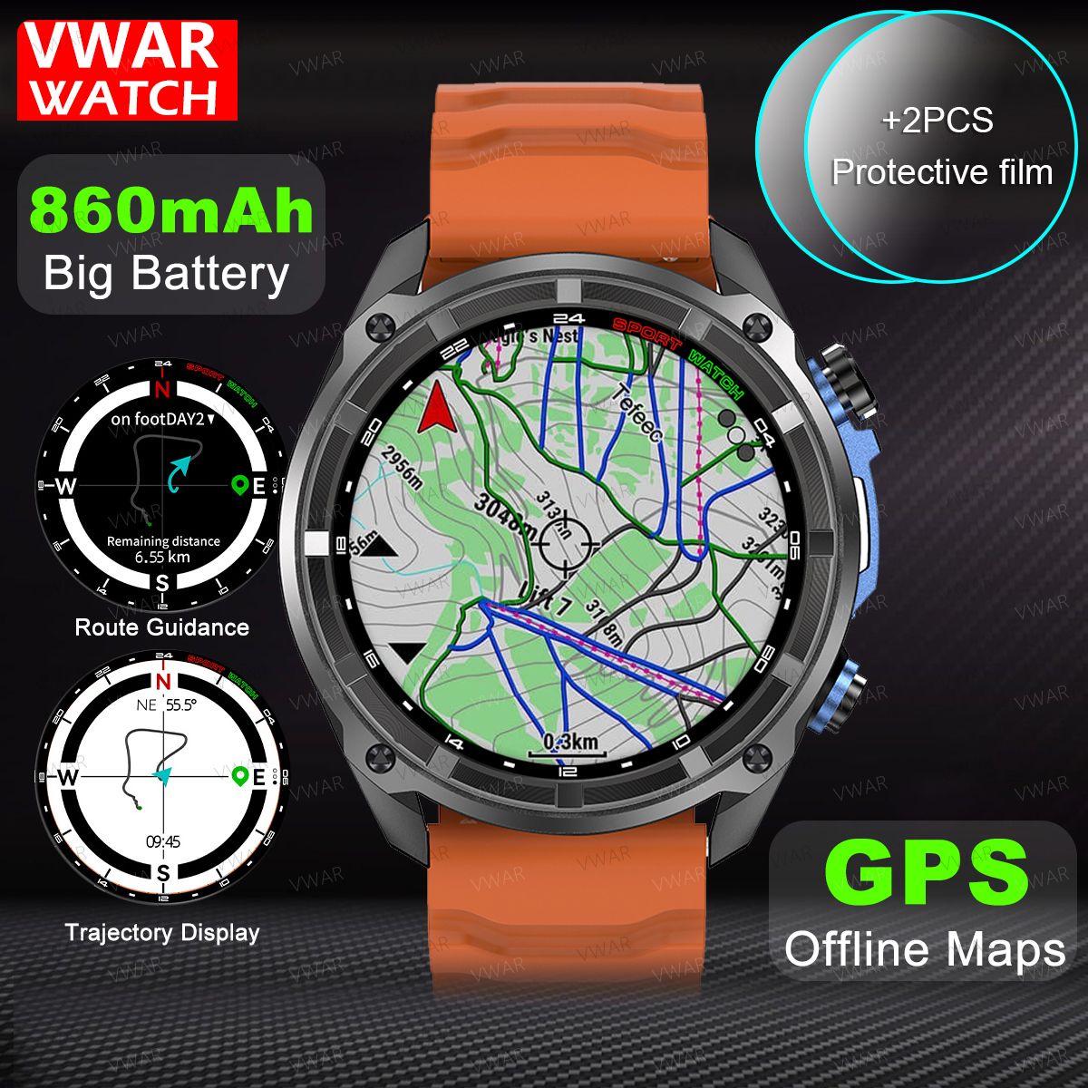 Watch Vs Smartwatch - 2025 NEW GPS Smart Watch with