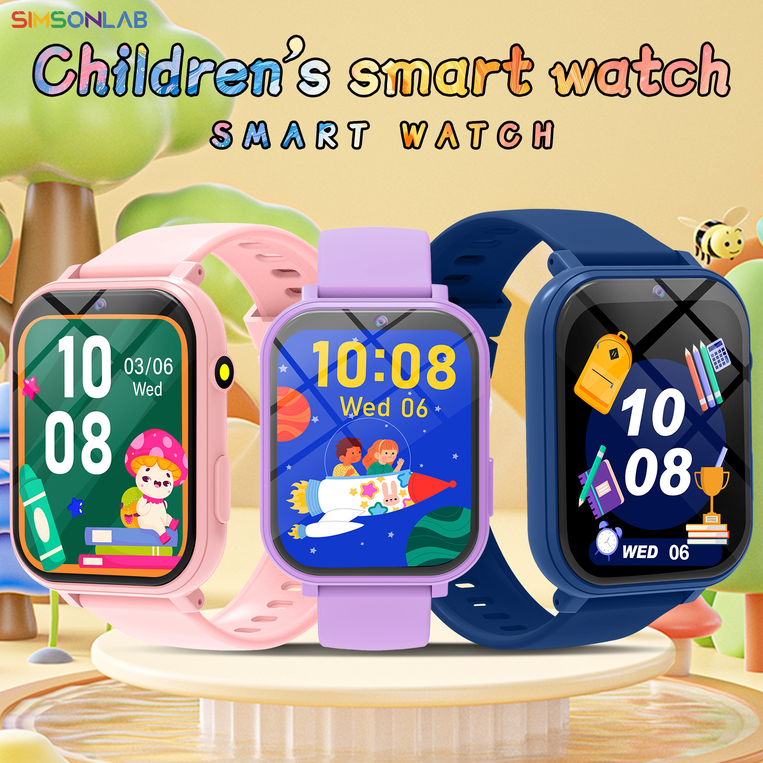 Smartwatch Watches For Kid Boy With Alarm - Kids Smart Watch with Camera for