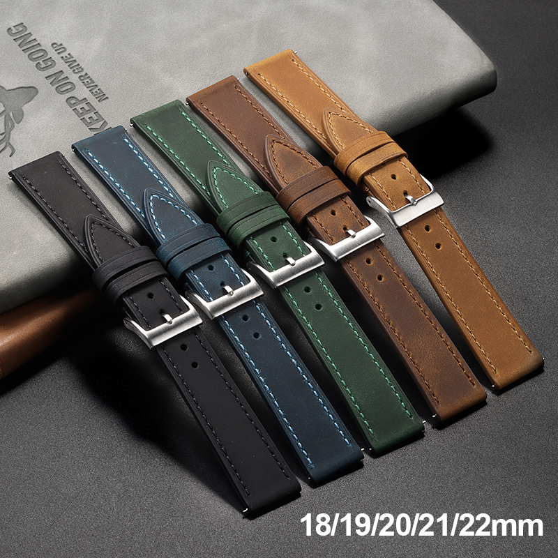 Smartwatch Vintage Watches For Women - Vintage Cowhide Watch Strap Quick Release