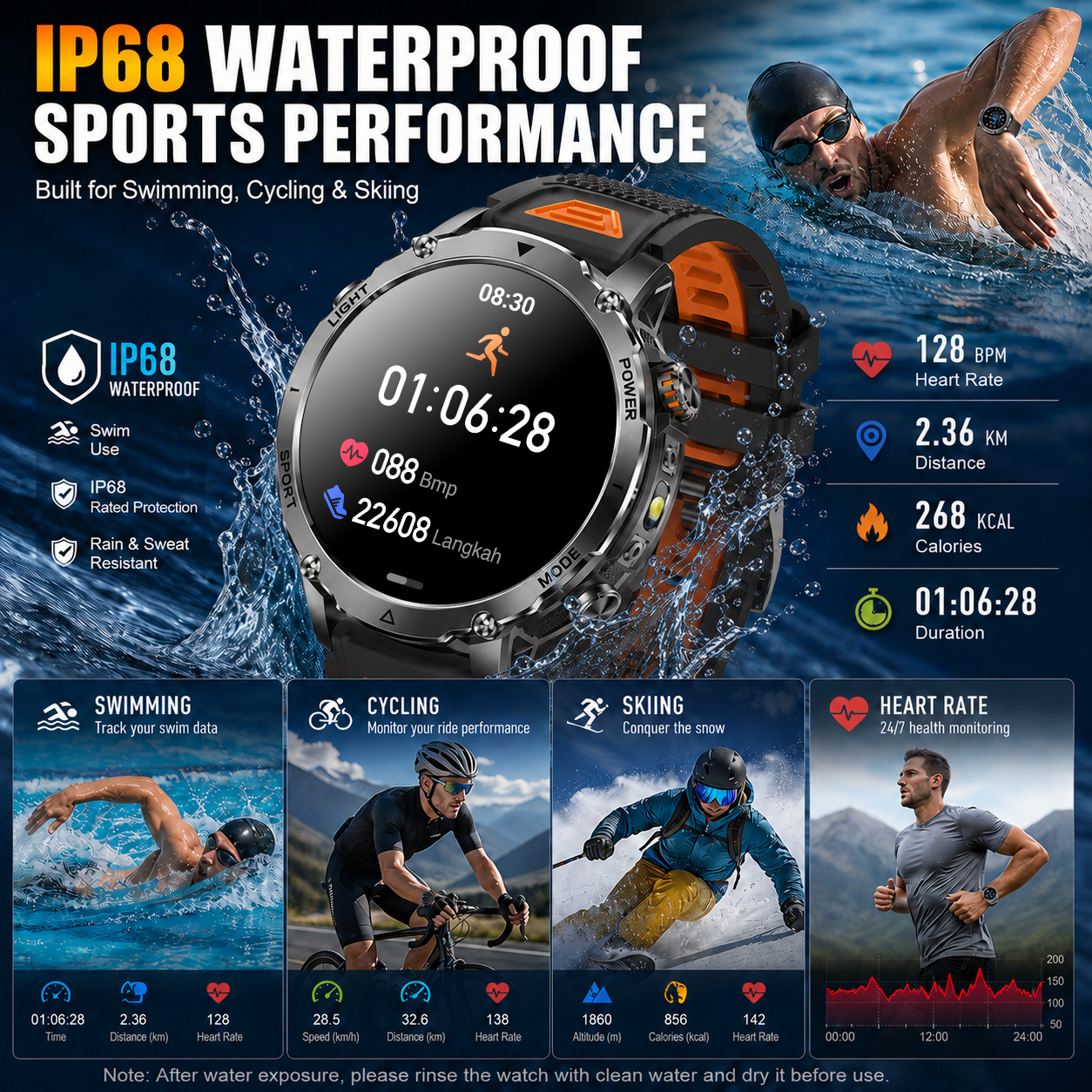 2026 New Rugged Power Smart Wa - Smartwatch Rugged Watches For Men 评论和价格