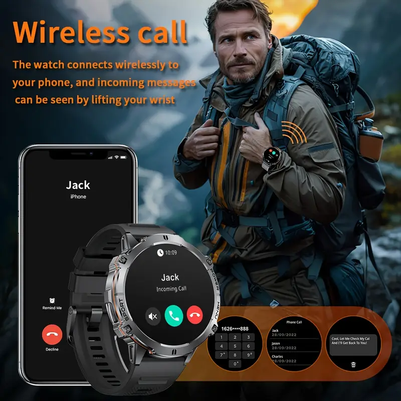 LEADOYS Men's Smartwatch Reloj - Smartwatch Rugged Watches For Men 评论和价格