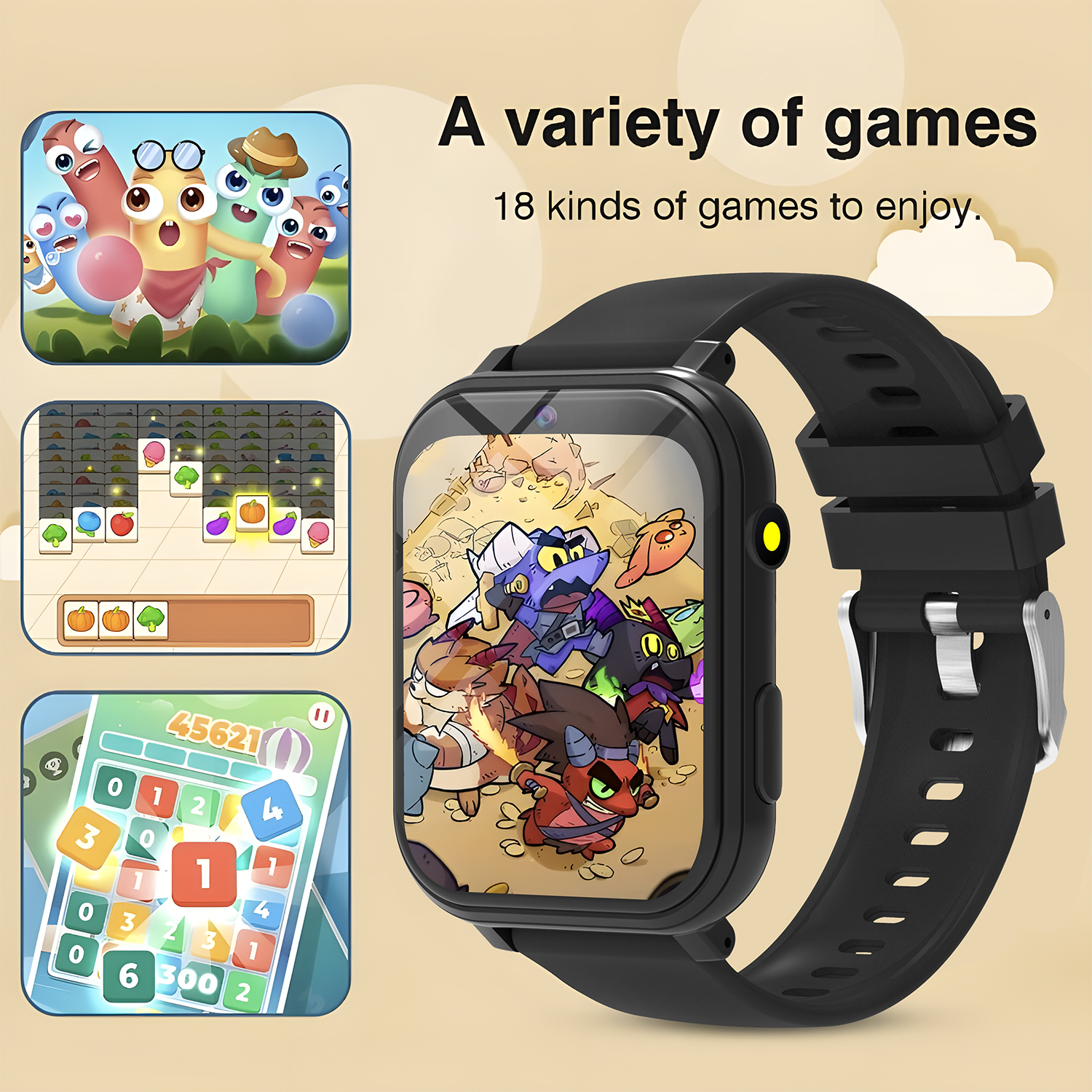 Kids Smart Watch Games Camera  - Smartwatch Watches For Kid Boy With Alarm 评论和价格
