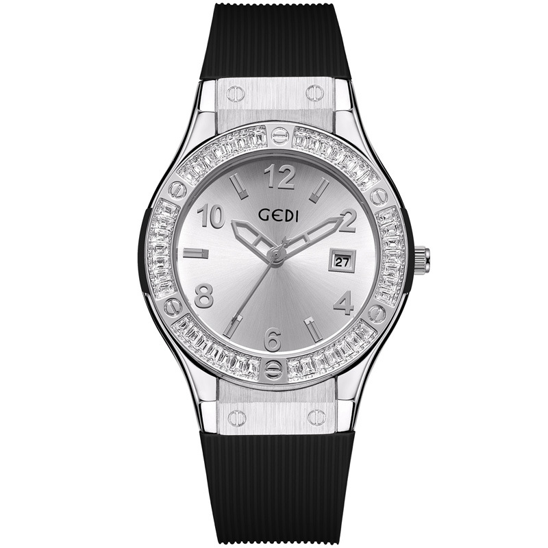 Fashion GEDI Light Luxury Diam - Silicone Sport Band 评论和价格
