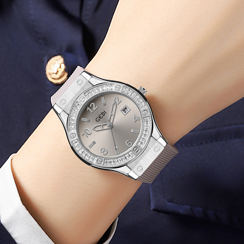 Fashion GEDI Light Luxury Diam - Silicone Sport Band 评论和价格