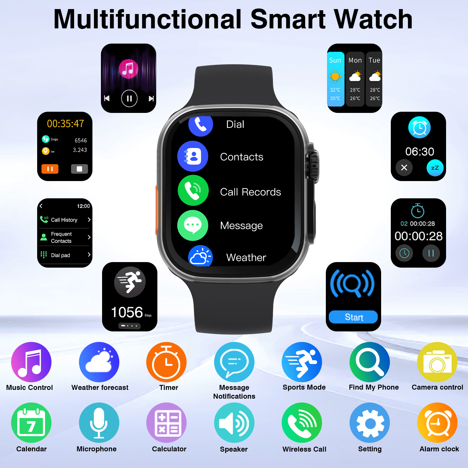 2026 New HD Full-Touch Smart W - Watch 7 Smartwatch Iphone 评论和价格
