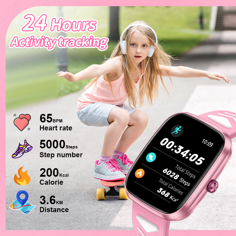 LIGE Children Boys Girls Prese - Smartwatch Watches For Kid Boy With Alarm 评论和价格
