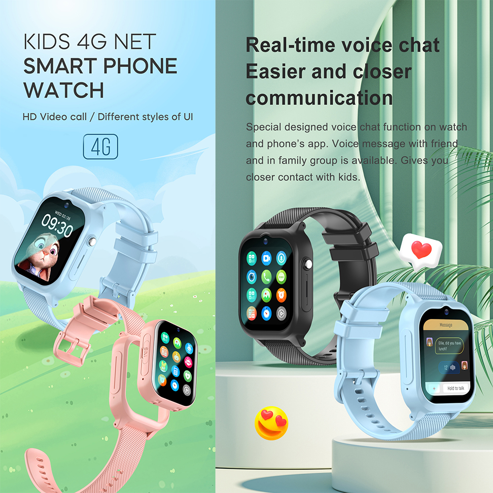 Smart Watch Kids 4G GPS WIFI V - Smartwatch Watches For Kid Boy With Alarm 评论和价格