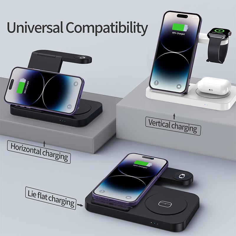 4 in 1 Foldable Wireless Charg - Watch 7 Smartwatch Iphone 评论和价格