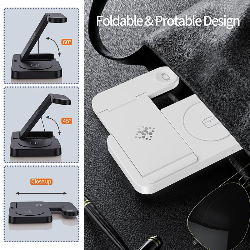 4 in 1 Foldable Wireless Charg - Watch 7 Smartwatch Iphone 评论和价格