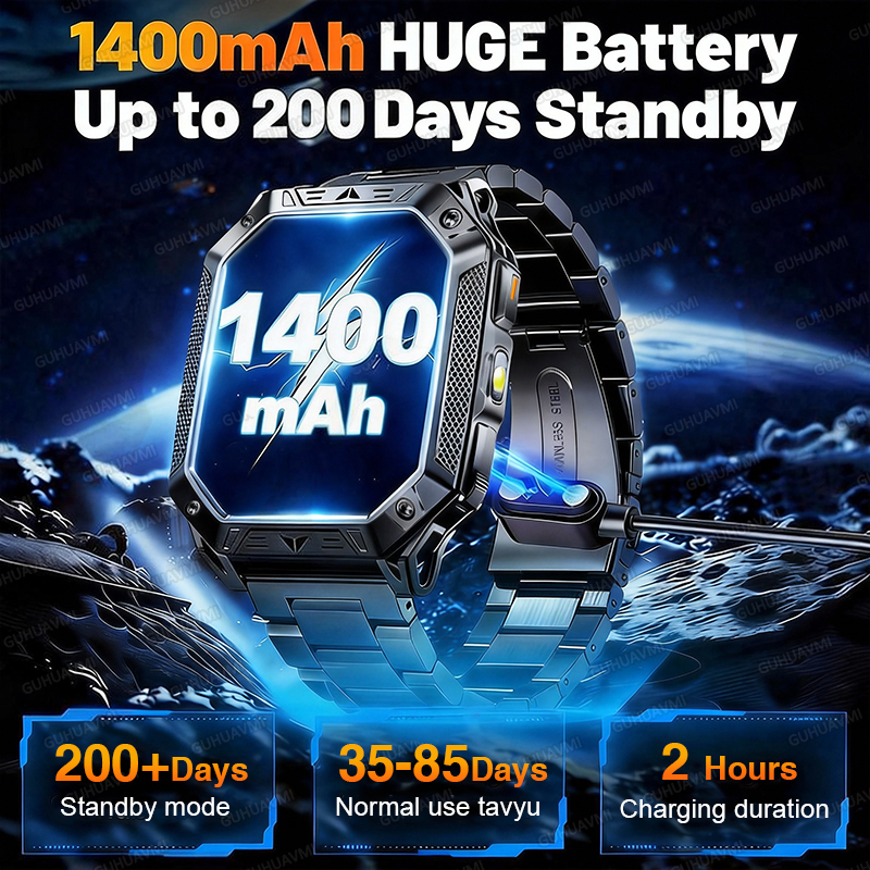 2026 New Military GPS Smart Wa - Smartwatch Rugged Watches For Men 评论和价格