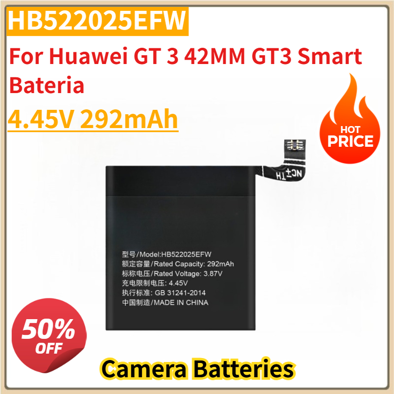 New HB522025EFW 4.45V 292mAh R - Smartwatch Watch Huawei 评论和价格