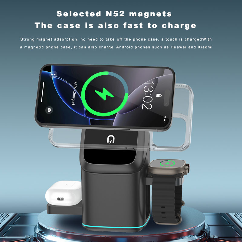 3 in 1 Magnetic Wireless Charg - Smartwatch Watch Huawei 评论和价格