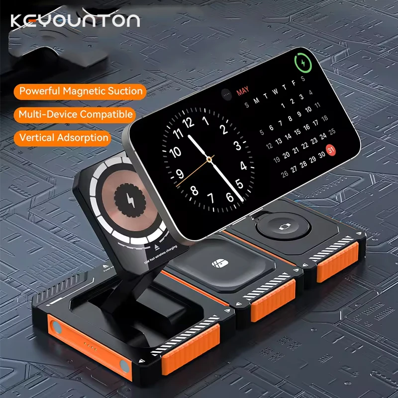 Portable 3 in 1 Foldable Charg - Watch 7 Smartwatch Iphone 评论和价格