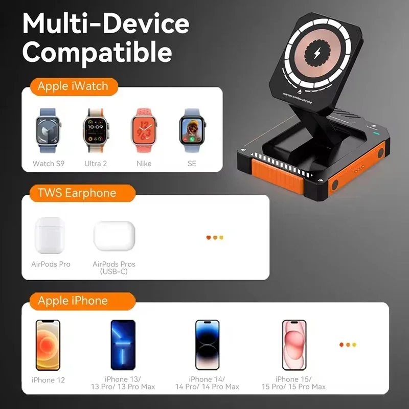 Portable 3 in 1 Foldable Charg - Watch 7 Smartwatch Iphone 评论和价格