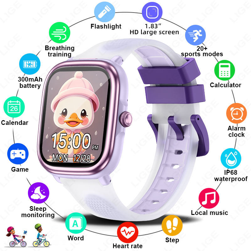 LIGE 2026 New Children Learnin - Smartwatch Watches For Kid Boy With Alarm 评论和价格