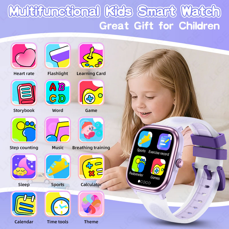 LIGE 2026 New Children Learnin - Smartwatch Watches For Kid Boy With Alarm 评论和价格