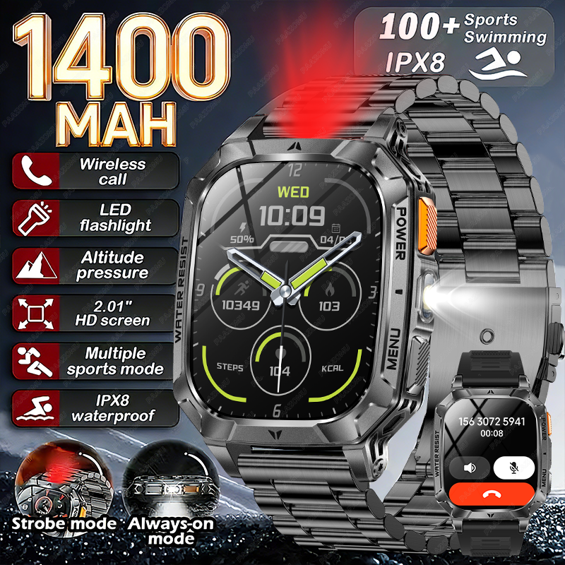 New Rugged Military Smart Watc - Smartwatch Rugged Watches For Men 评论和价格