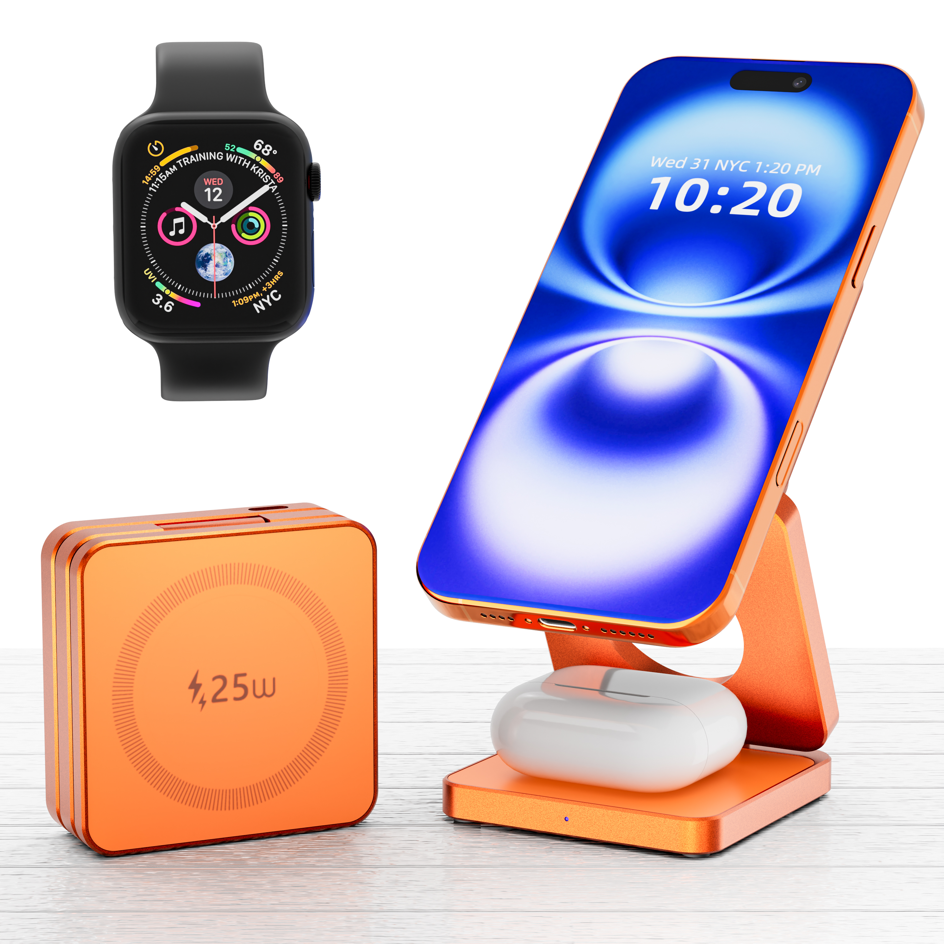 3 in 1 Qi2.2 25W Folding Wirel - Smartwatch Watch Huawei 评论和价格