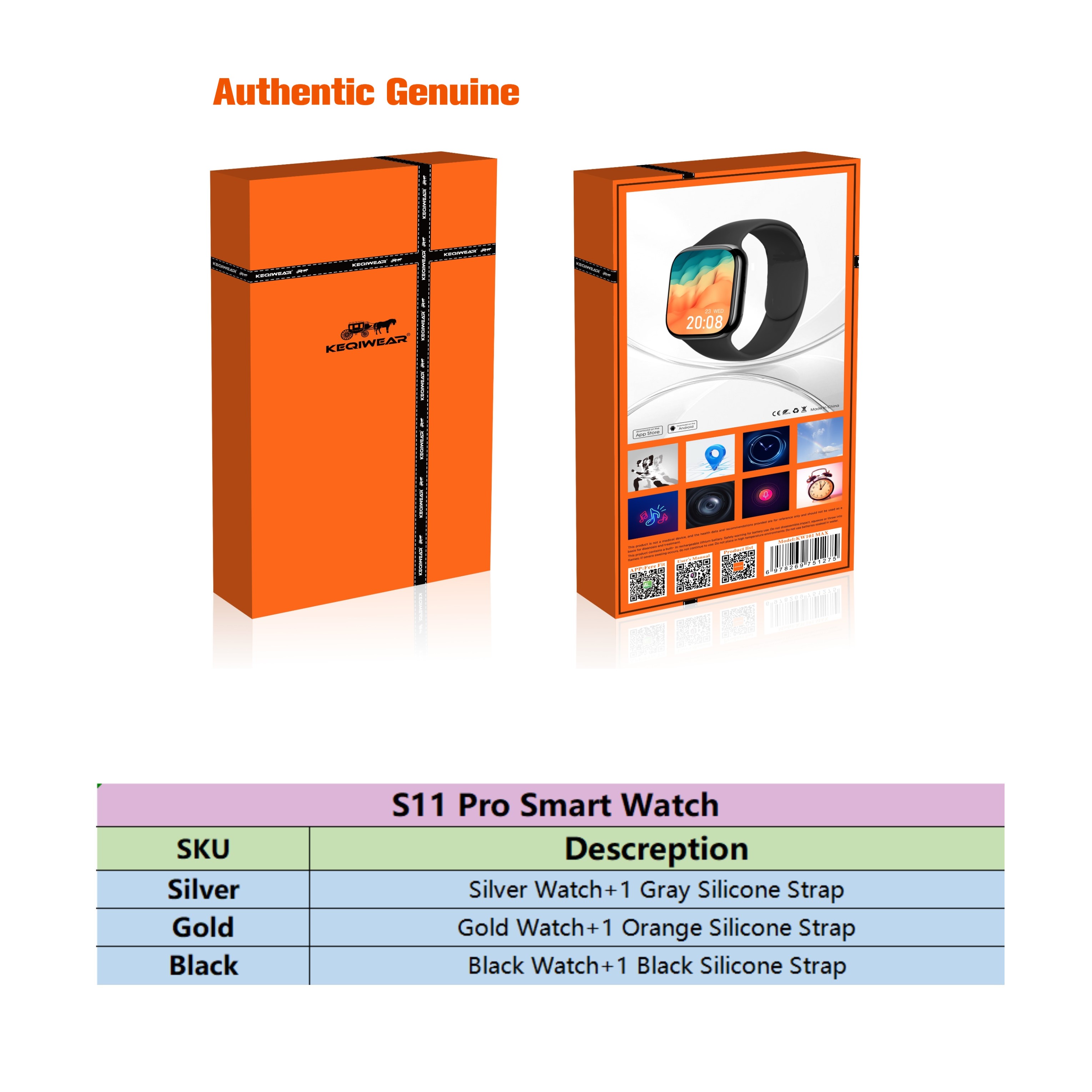 Genuine Major Manufacturer S11 - Watch Vs Smartwatch 评论和价格