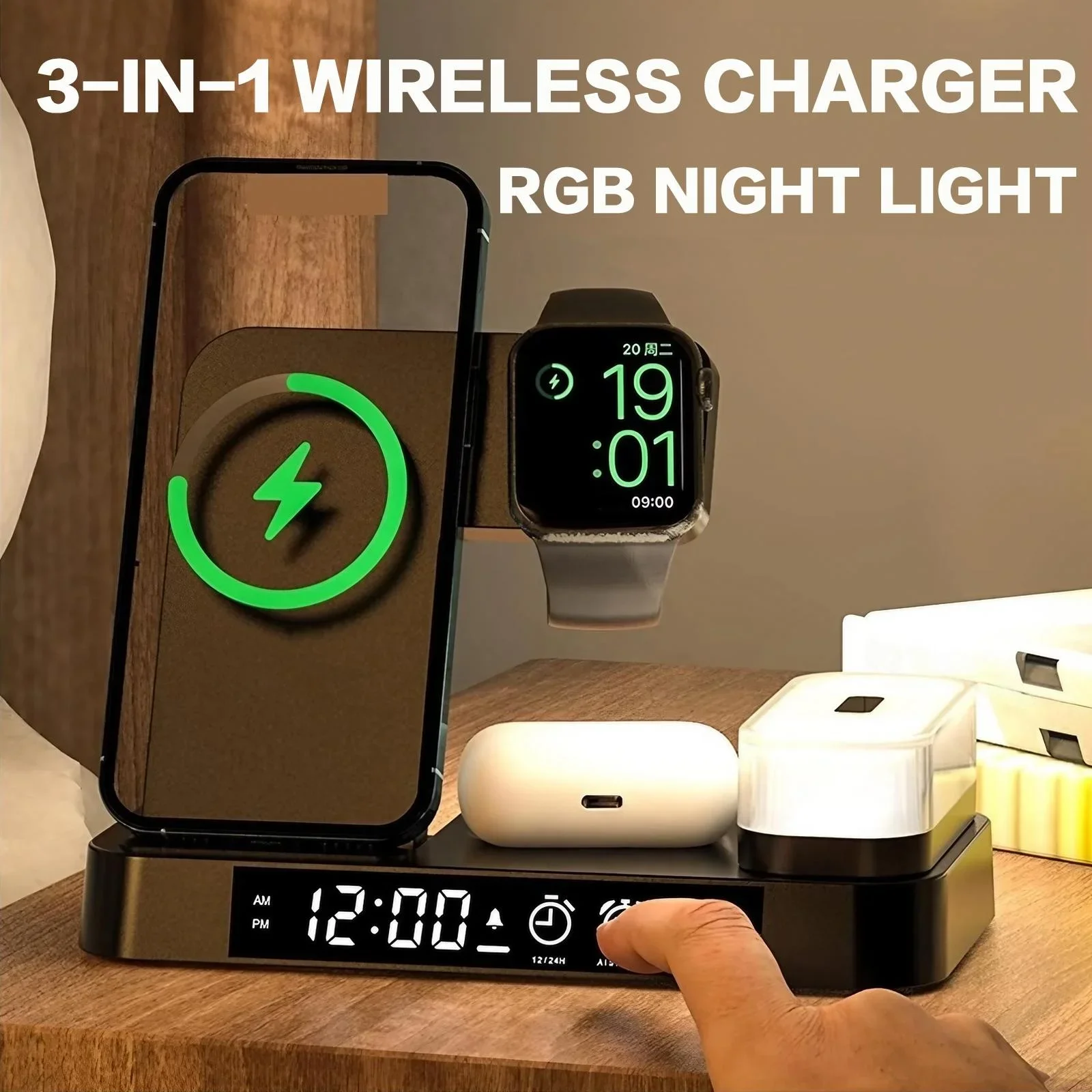 30W Foldable Wireless Charger  - Watch 7 Smartwatch Iphone 评论和价格