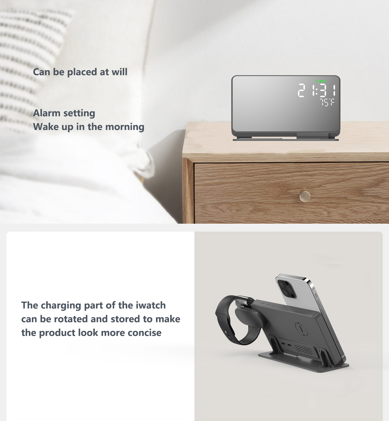 3 in 1 Wireless Charger For iP - Watch 7 Smartwatch Iphone 评论和价格