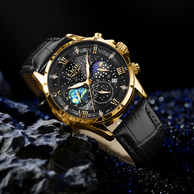 LIGE 2024 Top Luxury Brand Men - Smartwatch Army Watches For Men 评论和价格