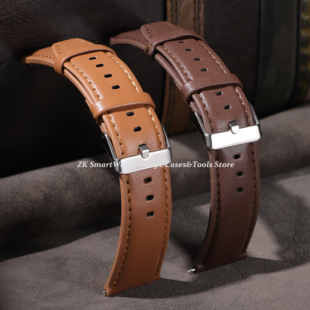 Leather Watch Band 22mm for Om - Smartwatch Vintage Watches For Women 评论和价格
