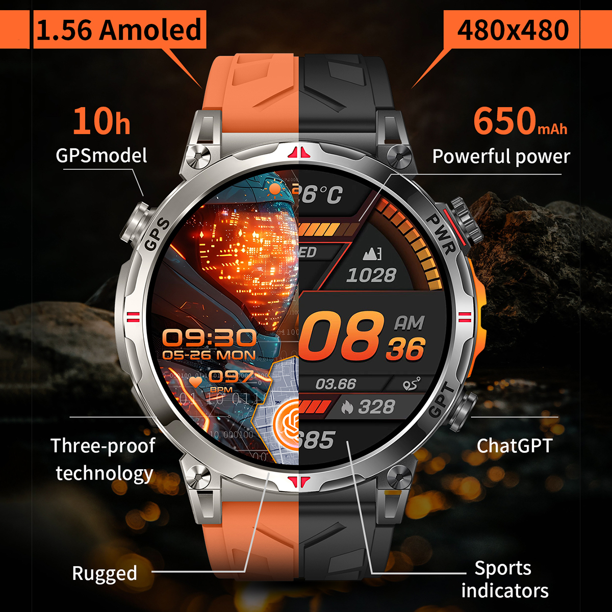 2025 New VWAR Air5 Ultra GPS S - Watch Vs Smartwatch 评论和价格