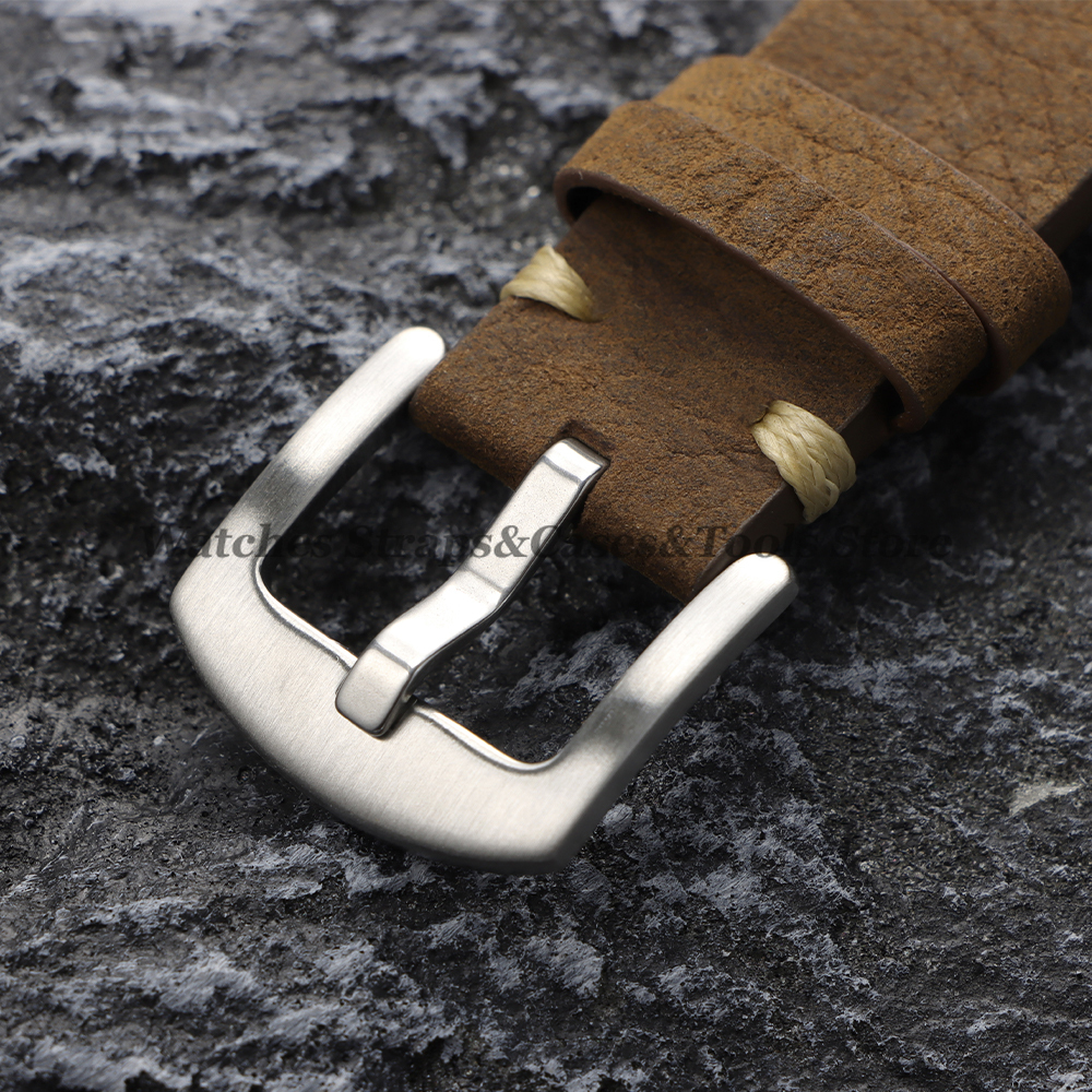 Genuine Cowhide Watch Strap 20 - Smartwatch Vintage Watches For Women 评论和价格
