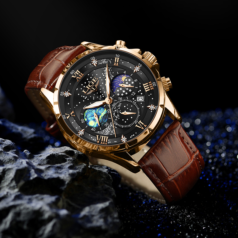 LIGE 2024 Top Luxury Brand Men - Smartwatch Army Watches For Men 评论和价格