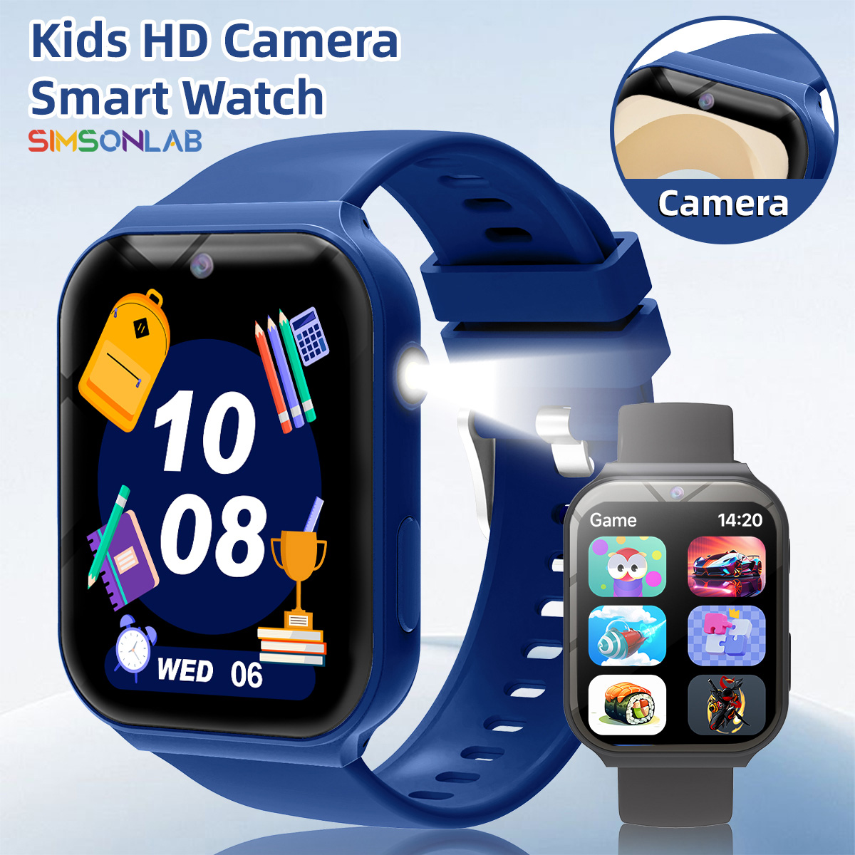 Study Partners for Kids HD Cam - Smartwatch Watches For Kid Boy With Alarm 评论和价格