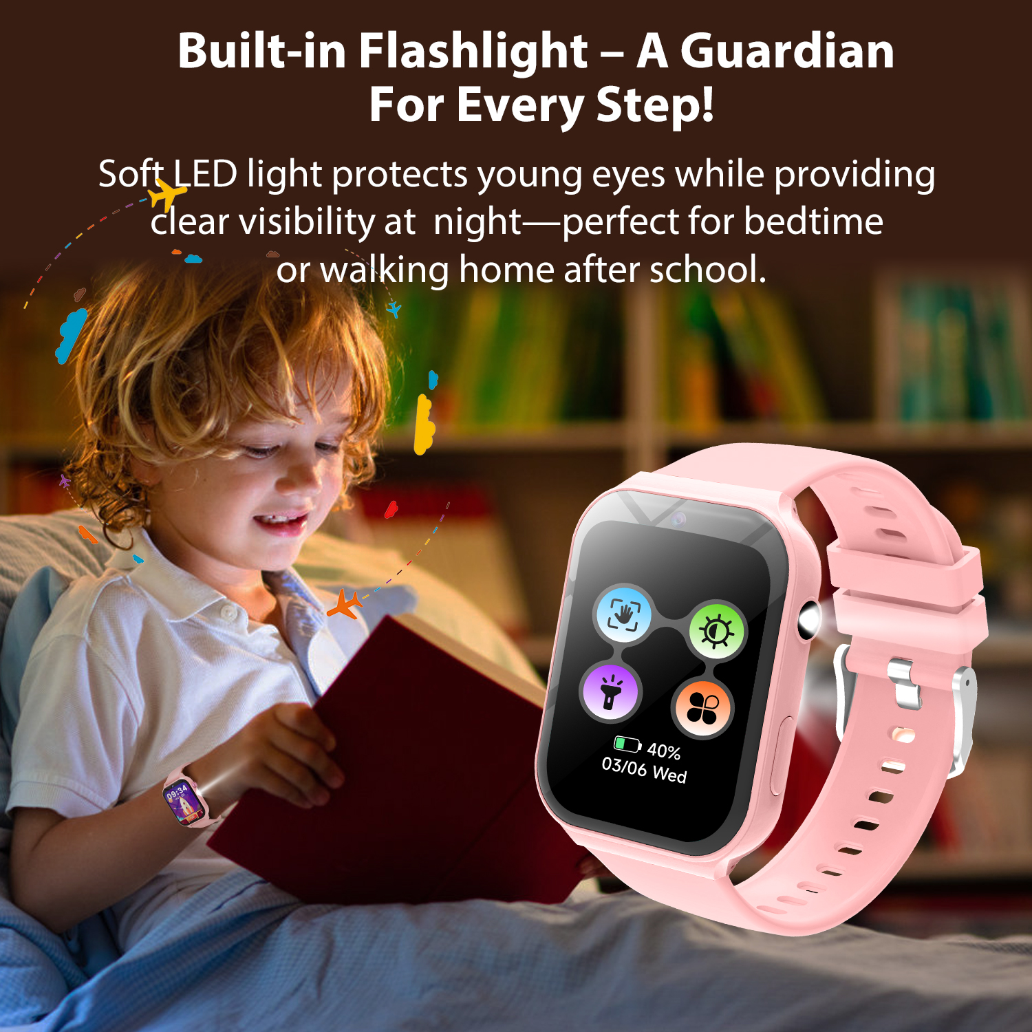 Study Partners for Kids HD Cam - Smartwatch Watches For Kid Boy With Alarm 评论和价格
