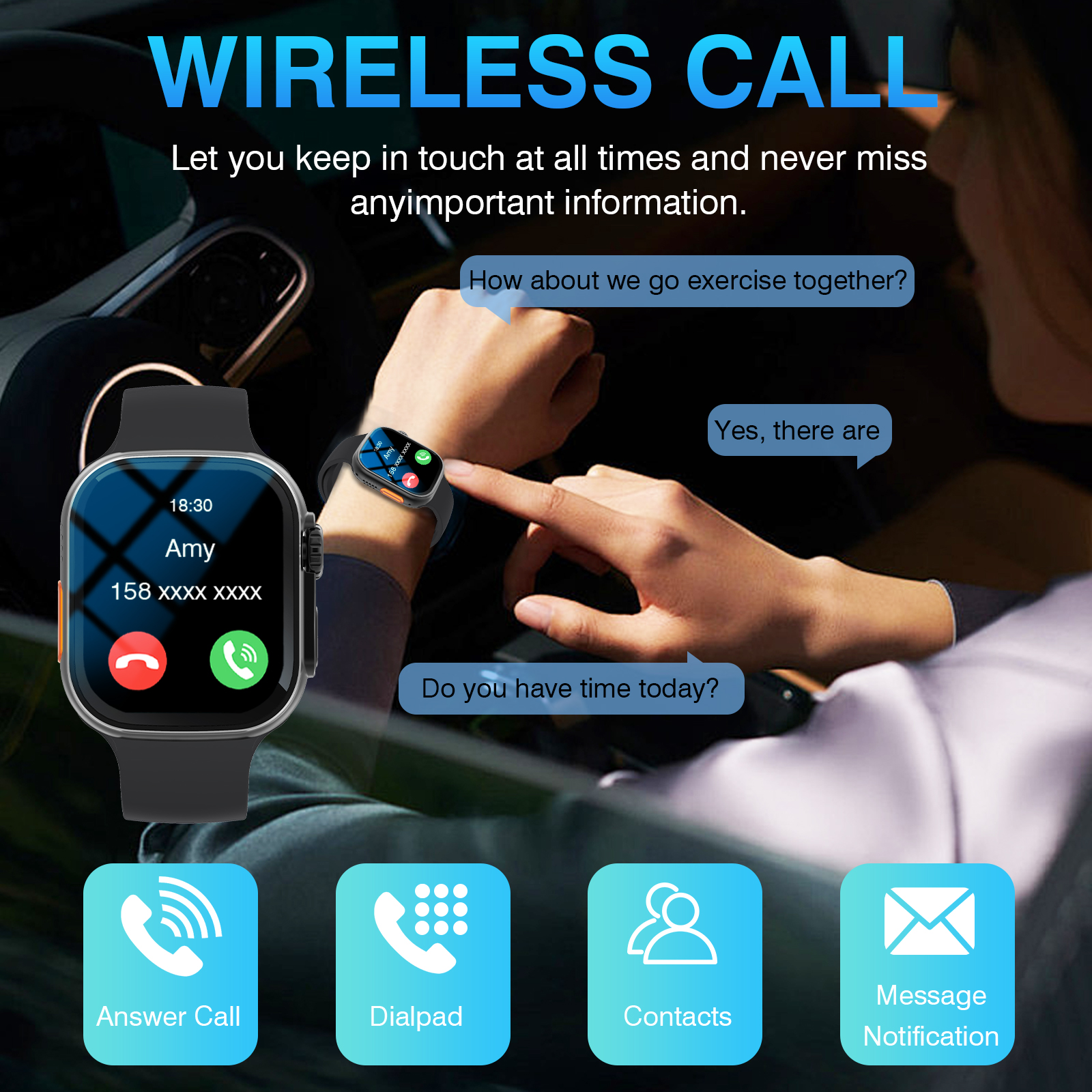 New Smart Glasses,answering Ca - Watch 7 Smartwatch Iphone 评论和价格