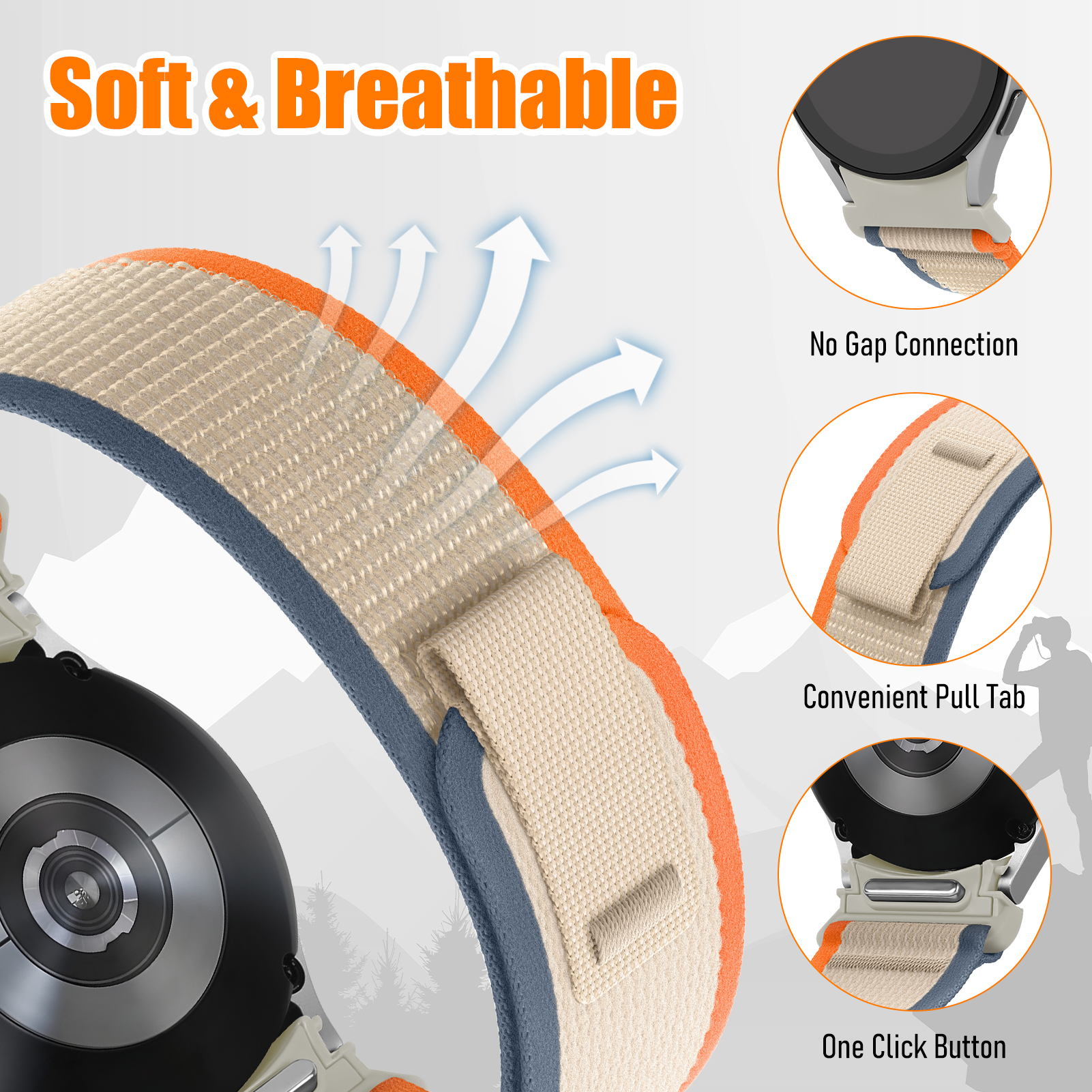 Trail loop Strap for Samsung G - Smartwatch Rugged Watches For Men 评论和价格