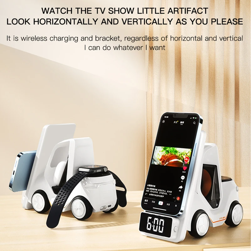 5IN1 Multi Alarm Clock Wireles - Watch 7 Smartwatch Iphone 评论和价格