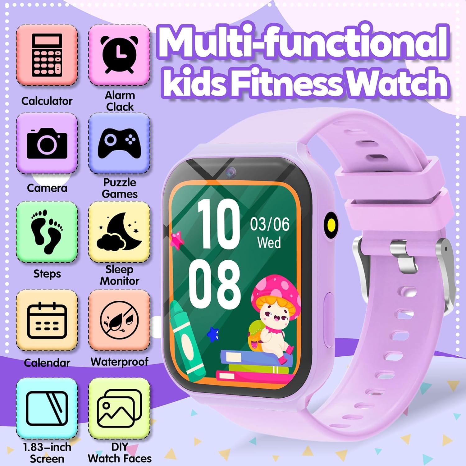 Kids Smart Watch with 18 Games - Smartwatch Watches For Kid Boy With Alarm 评论和价格
