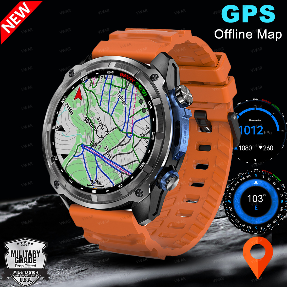 2025 NEW GPS Smart Watch with  - Watch Vs Smartwatch 评论和价格