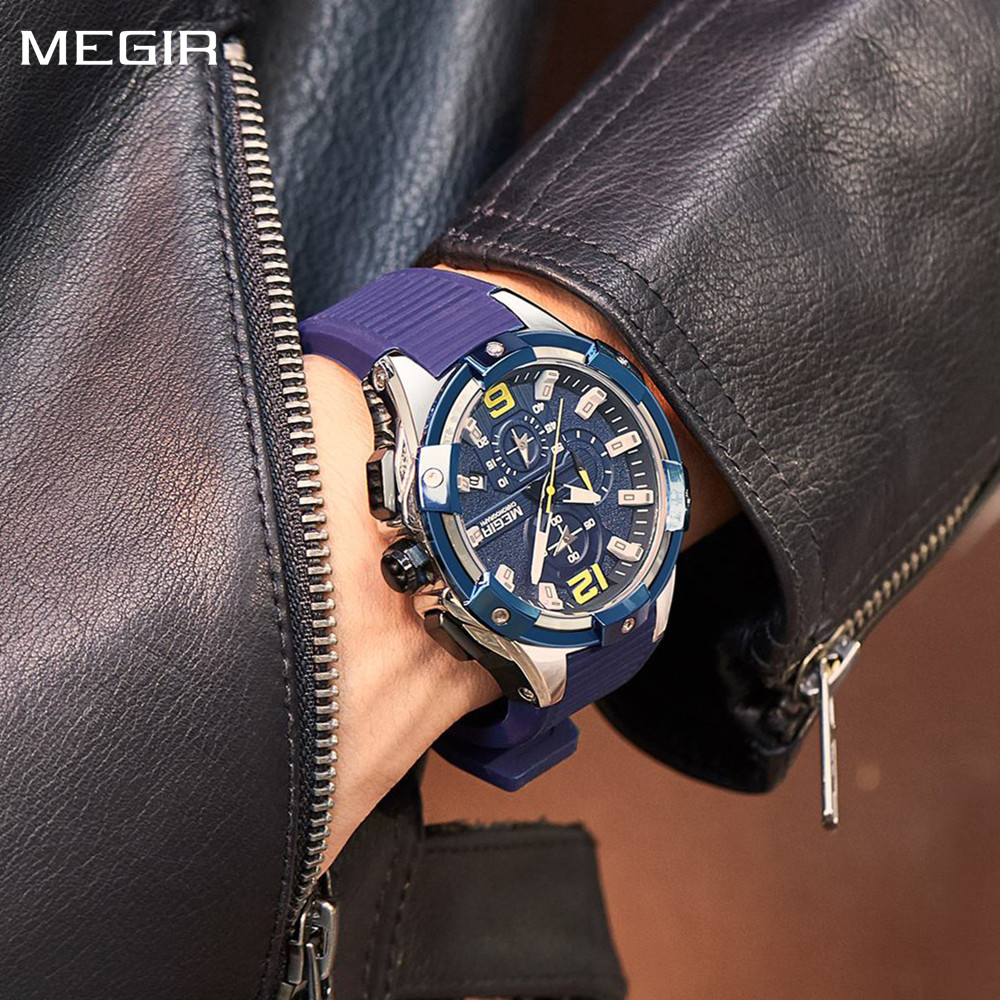 MEIGR Men's Sports Chronograph - Smartwatch Army Watches For Men 评论和价格