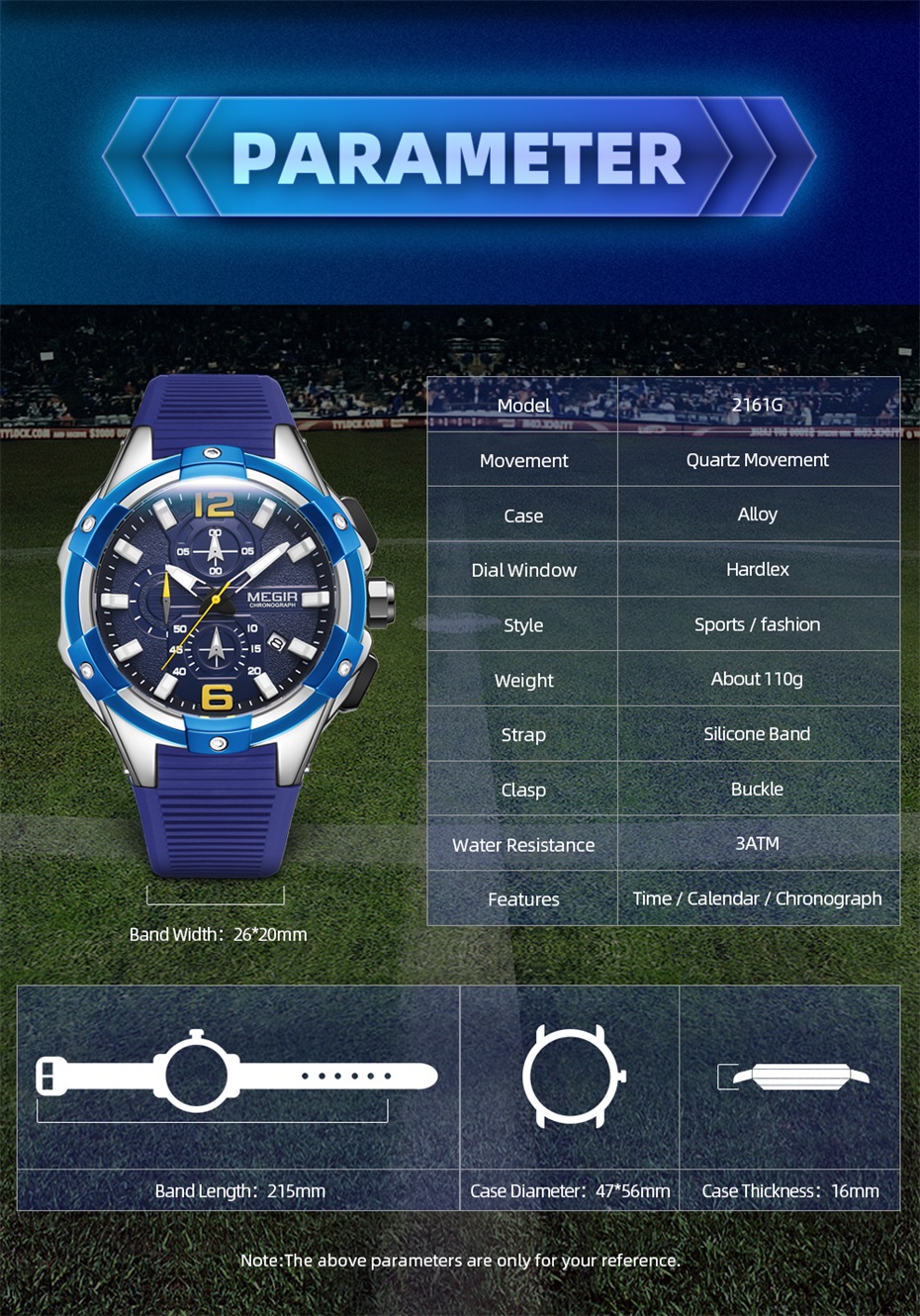 MEIGR Men's Sports Chronograph - Smartwatch Army Watches For Men 评论和价格