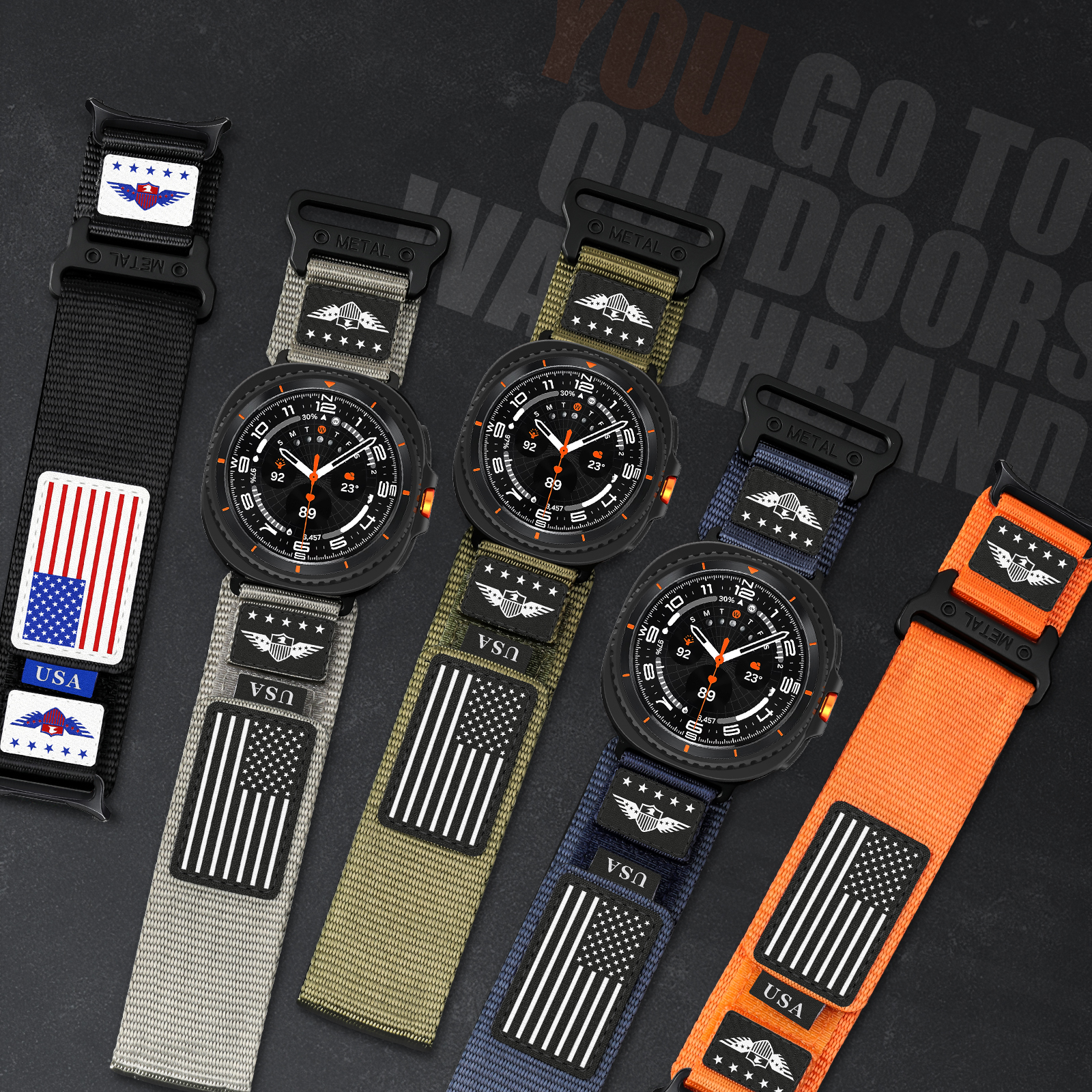 Rugged band for Samsung Galaxy - Smartwatch Rugged Watches For Men 评论和价格