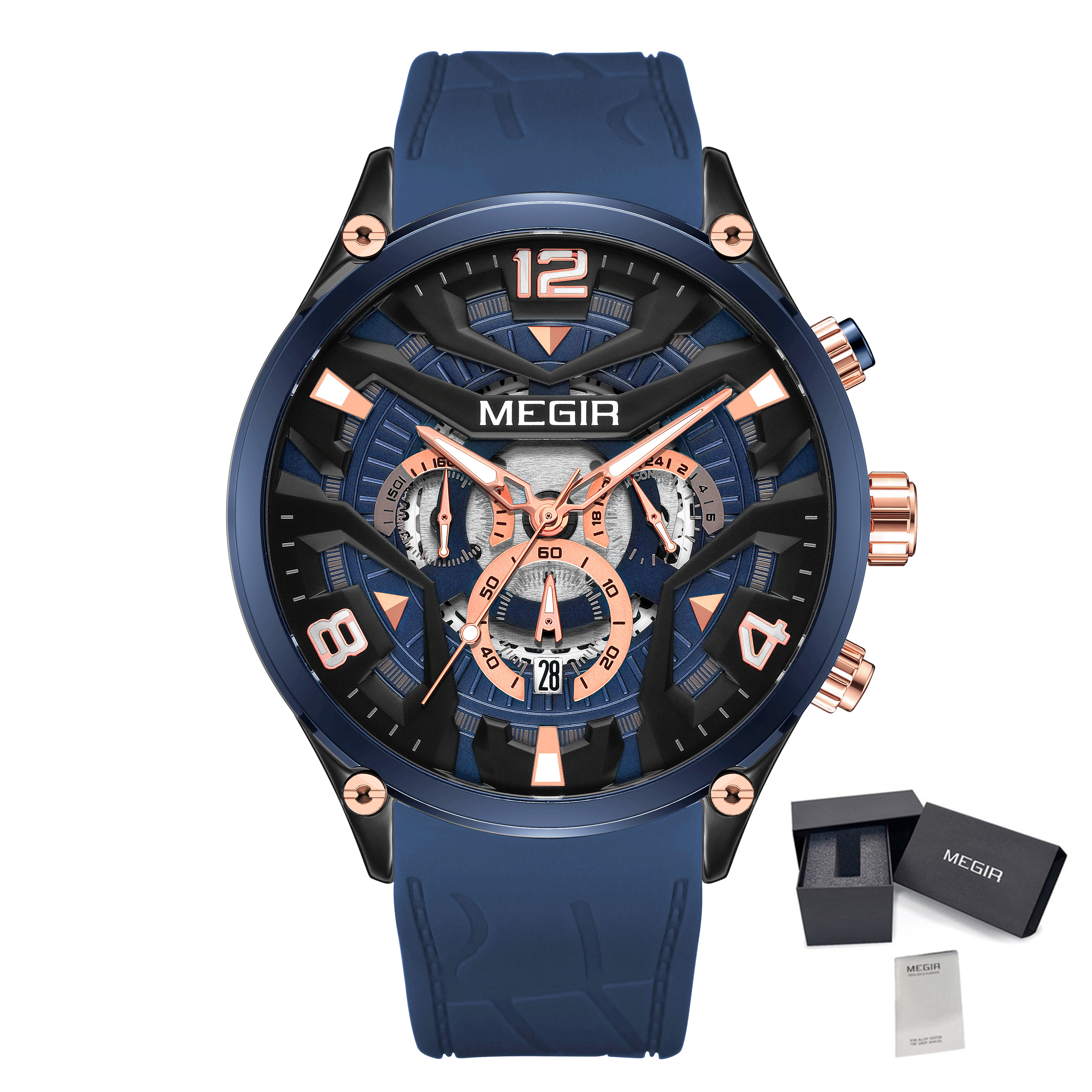MEGIR Men's Sports Chronograph - Smartwatch Army Watches For Men 评论和价格