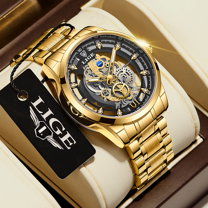 2026 LIGE Men Watch Skeleton A - Smartwatch Watches For Men Brands 评论和价格