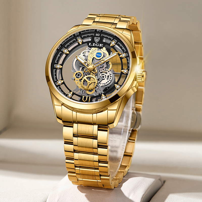 2026 LIGE Men Watch Skeleton A - Smartwatch Watches For Men Brands 评论和价格
