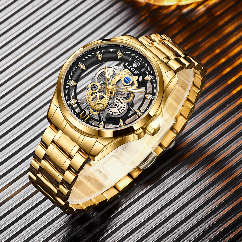 2026 LIGE Men Watch Skeleton A - Smartwatch Watches For Men Brands 评论和价格