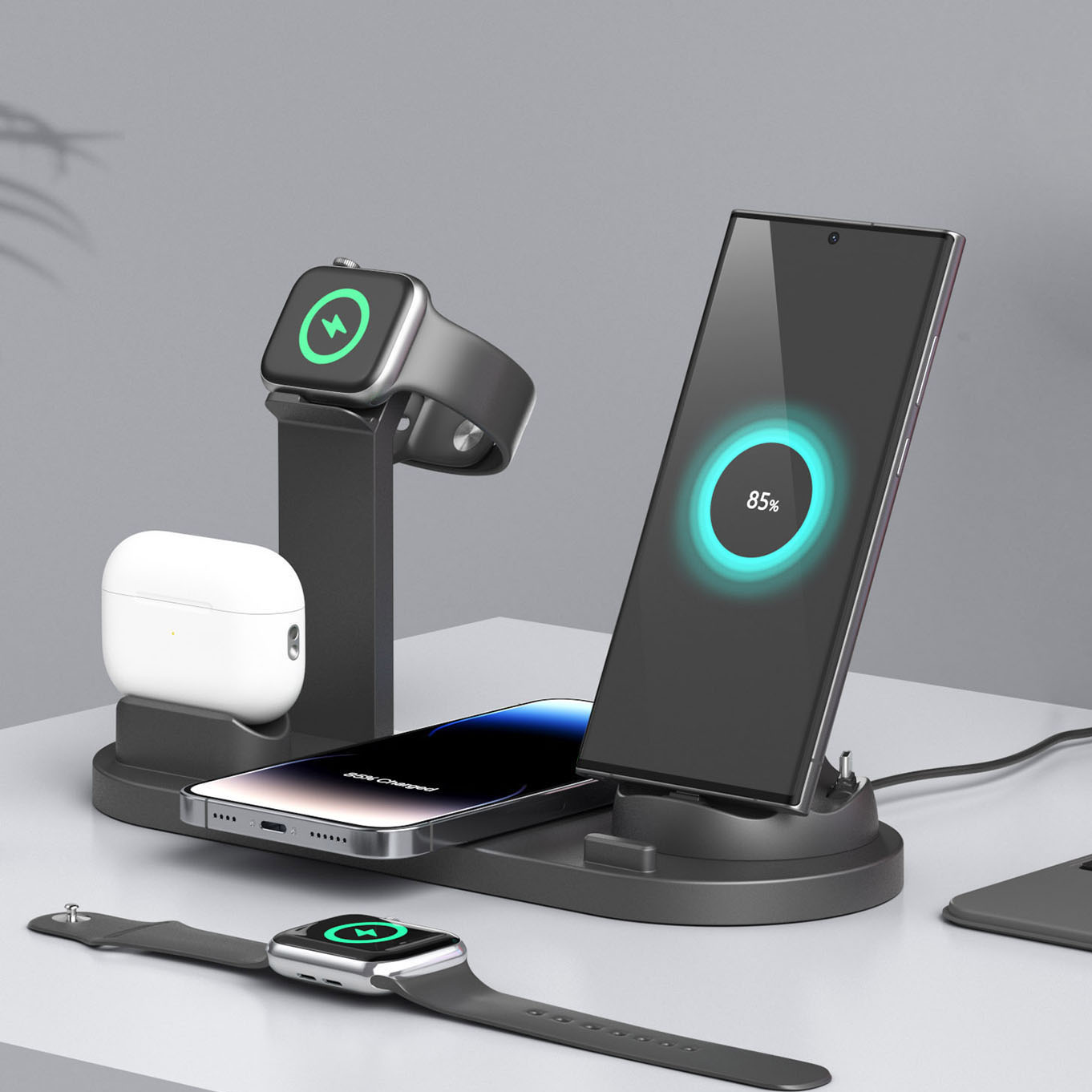 7 in 1 Wireless Chargers Stand - Watch 7 Smartwatch Iphone 评论和价格