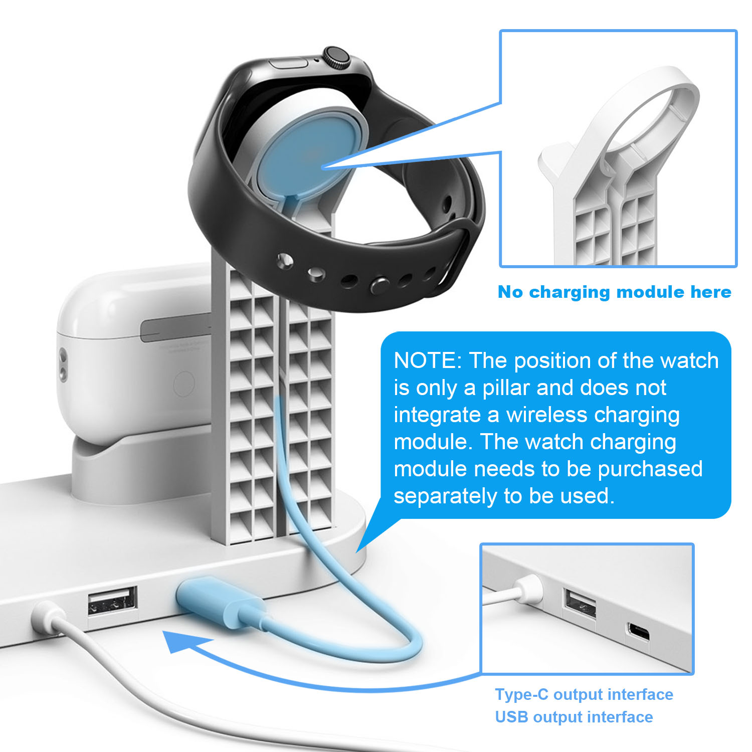7 in 1 Wireless Chargers Stand - Watch 7 Smartwatch Iphone 评论和价格