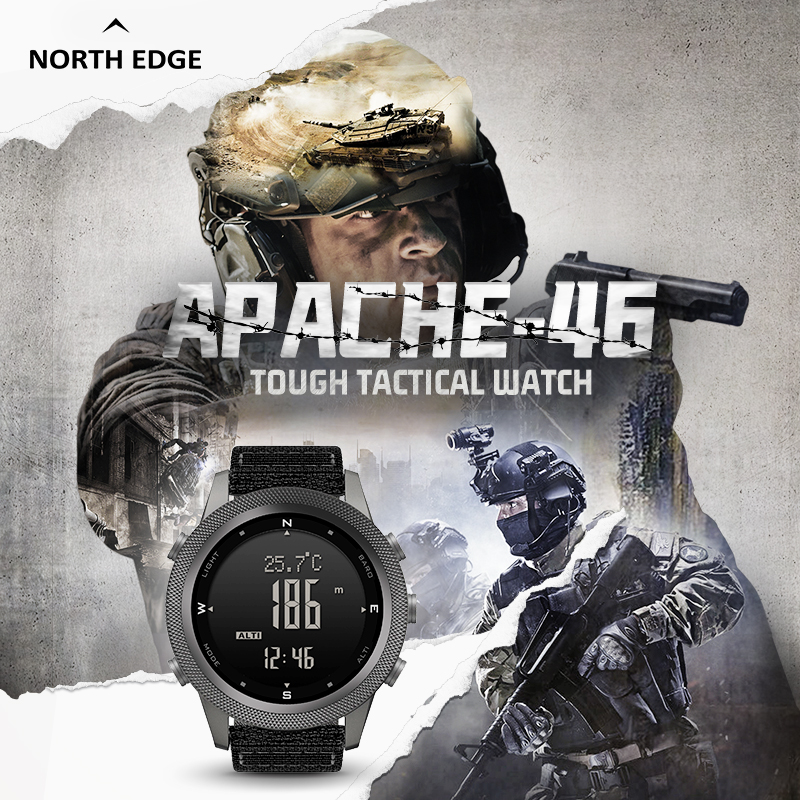APACHE-Waterproof Digital Watc - Smartwatch Army Watches For Men 评论和价格
