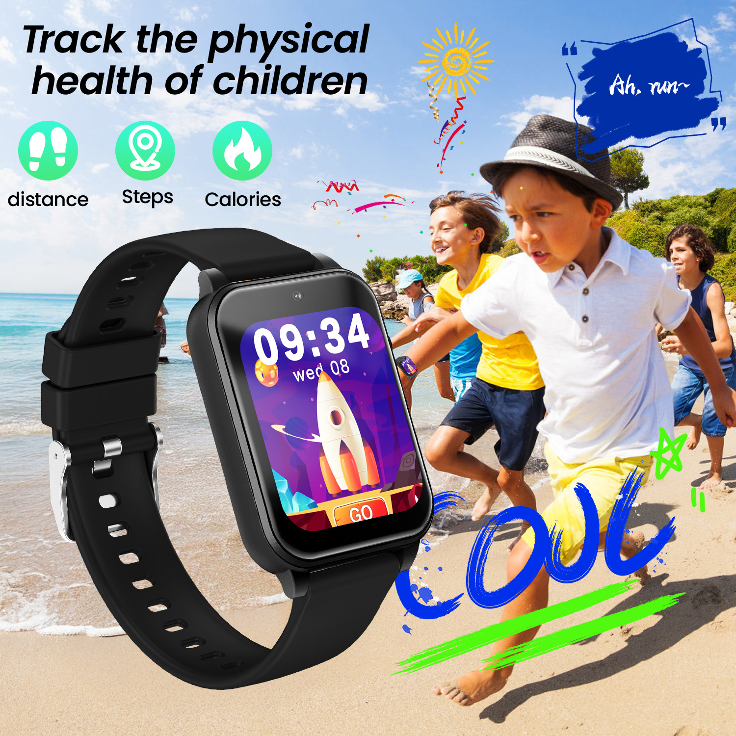 2026 New Children's Smart Watc - Smartwatch Watches For Kid Boy With Alarm 评论和价格