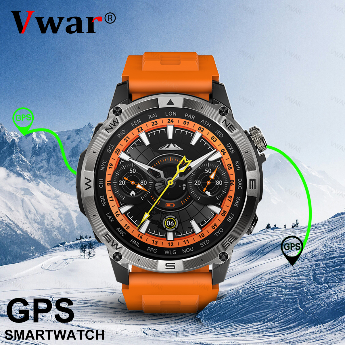 VWAR GPS Smart Watch 1.43” HD  - Watch Vs Smartwatch 评论和价格